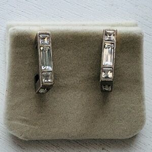 Myka Crystal Hoop Earrings Art Deco style